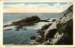 Looking South from Purgatory Newport, RI Postcard Postcard Postcard