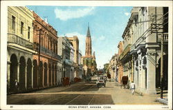 Reina Stret Havana, Cuba Postcard Postcard Postcard