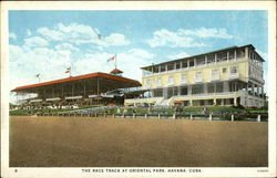 Race Track at Oriental Park Havana, Cuba Postcard Postcard Postcard