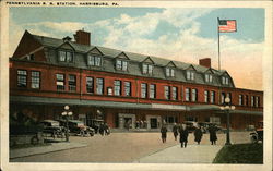 Pennsylvania R. R. Station Harrisburg, PA Postcard Postcard Postcard