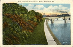 Walk along the Susquehanna River Postcard