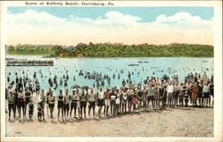 Scene at Bathing Beach Postcard