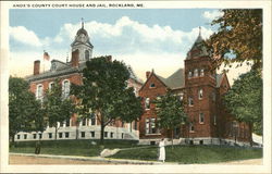 Knox's County Court House and Jail Postcard