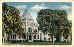 Sayles Hall. Wilson Hall & John Carter Brown Library, Brown University Providence, RI Postcard Postcard Postcard