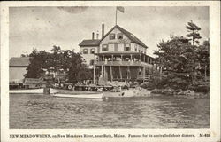 New Meadows Inn on New Meadows River Postcard