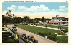 Ocean Pathway and Auditorium Ocean Grove, NJ Postcard Postcard Postcard