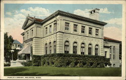 Public Library Melrose, MA Postcard Postcard Postcard