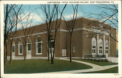 State Teachers College - Auditorium East Stroudsburg, PA Postcard Postcard Postcard