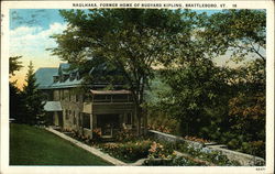 Naulhaka, Former Home of Rudyard Kipling Brattleboro, VT Postcard Postcard Postcard