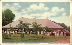 A Redpath-Vawter Chautauqua Crowd Headed Home Postcard