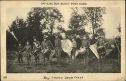 Boy Scout Drum Corps Boy Scouts Postcard Postcard Postcard