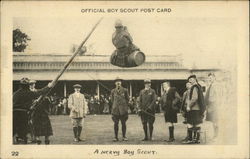 A Nervy Boy Scout Boy Scouts Postcard Postcard Postcard