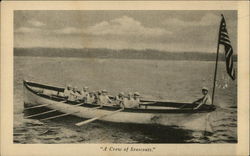 "A Crew Of Seascouts" Postcard