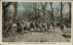 Boy Scout Work As Taught at a Redpath-Brockway Chautauqua Boy Scouts Postcard Postcard Postcard