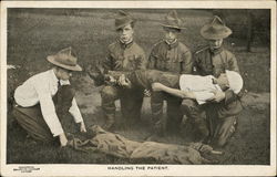 Boy Scouts Handling the Patient Postcard