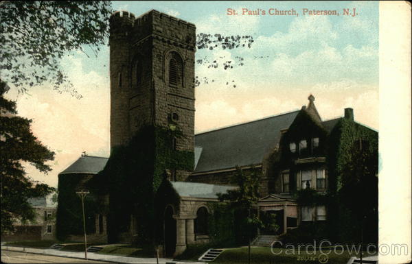 St. Paul's Church Paterson, NJ Postcard