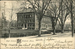 High School Medford, MA Postcard Postcard Postcard