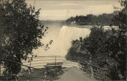 American Falls Showing Luna Island Niagara Falls, NY Postcard Postcard Postcard