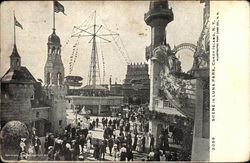 Scene in Luna Park Coney Island, NY Postcard Postcard Postcard