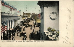 Bowery From Steeplechase Park Coney Island, NY Postcard Postcard Postcard