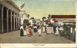 Bowery and Steeple Chase Postcard