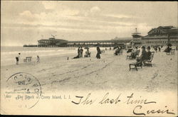 The Beach at Coney Island New York, NY Postcard Postcard Postcard