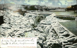 Passaic Falls in Winter Paterson, NJ Postcard Postcard Postcard