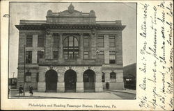 Philadelphia and Reading Passenger Station Harrisburg, PA Postcard Postcard Postcard