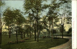 View in Reservoir Park Postcard