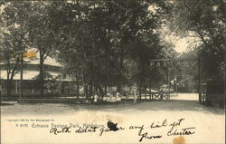 Entrance Paxtang Park Postcard