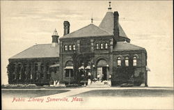 Public Library Somerville, MA Postcard Postcard Postcard