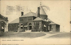 Public Library Somerville, MA Postcard Postcard Postcard