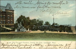 Old Fort and Fountain Central Hill Park Somerville, MA Postcard Postcard Postcard