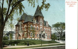 Public Library Springfield, MA Postcard Postcard Postcard