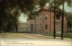 The High School Salem, MA Postcard Postcard Postcard