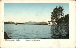 Pontoosuc Lake Greylock in Distance Postcard