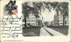 Wendell Park, The Wendell and Berkshire Life Building Pittsfield, MA Postcard Postcard Postcard