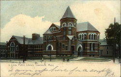 Public Library Lawrence, MA Postcard Postcard Postcard