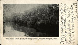 Housatonic River, South of Bridge Street Postcard