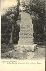 Indian Fordway Monument Postcard