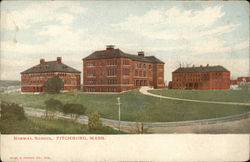 Normal School Fitchburg, MA Postcard Postcard Postcard