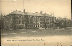 A 7040 Manual Training High School Brookline, MA Postcard Postcard Postcard