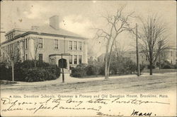 7039b. Devotion Schools, Grammer & Primary and Old Devotion House Brookline, MA Postcard Postcard Postcard