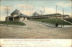 New York, New Haven and Hartford R.R. Station Postcard