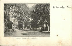 School Street Looking South Postcard