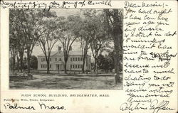 High School Building Bridgewater, MA Postcard Postcard Postcard