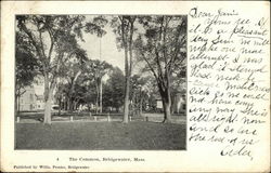 The Common Bridgewater, MA Postcard Postcard Postcard