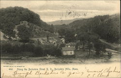 Along the Berkshire Street R.R., Berkshire Hills Postcard