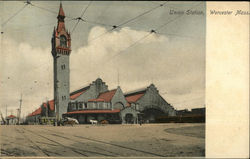 Union Station Worcester, MA Postcard Postcard Postcard