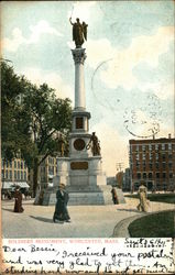 Soldiers Monument Worcester, MA Postcard Postcard Postcard